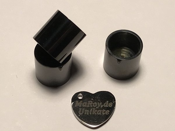 Endkappe Edelstahl 10 mm schwarz