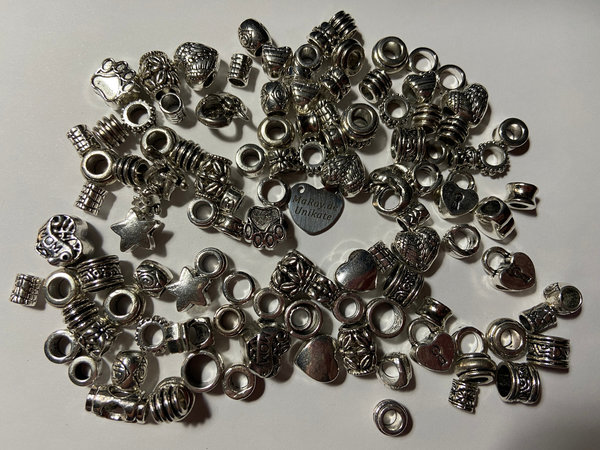50er Paket Beads aus Metall