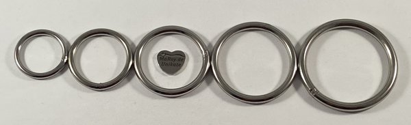 Edelstahl O-Ringe 20, 25, 30, 35, und 40 mm